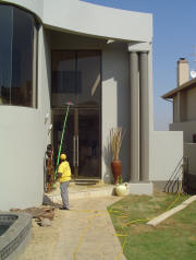 High entrance windows